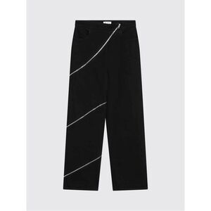 AlaiA Women Spiral Denim Jeans With Zip Alaia